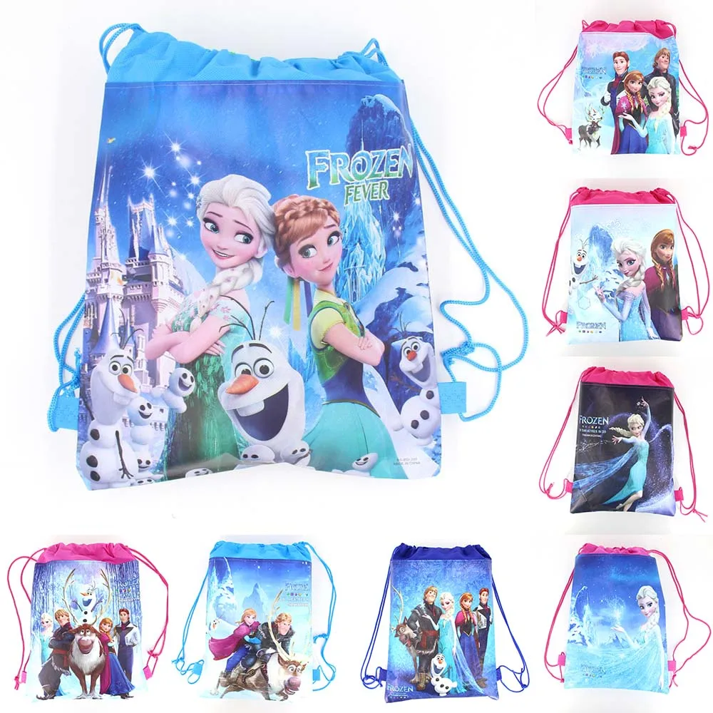 1 шт./лот Вечерние сумочки принцессы Анны и Эльзы Сумки на шнурках из нетканого