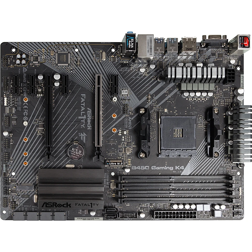 Материнская плата ASROCK B450 Gaming K4 SocketAM4 AMD ATX Ret | Компьютеры и офис