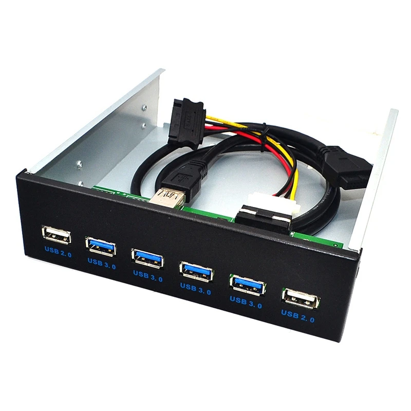 2 порта USB2.0 + 4 USB3.0 настольная Передняя панель оптические приводы Bay расширение для