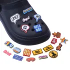 1 шт. Симпатичные Мультяшные подвески для обуви из ПВХ BAE OMG BOOM Opps буквы аксессуары для обуви для украшения Croc JIBZ