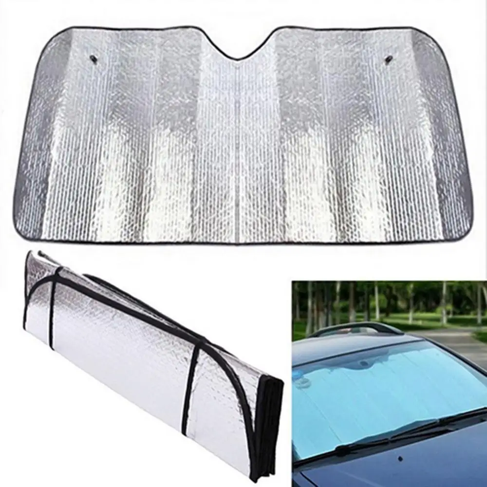Car Sun Shade UV Protection Curtain Car Sunshade Film Windshield Visor Front Windshield Sunshade Cover Front Window Sunshade