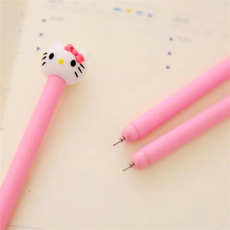 TOPSTHINK милые hello kitty канцелярские гелевые ручки kawaii школьные розовые креативные