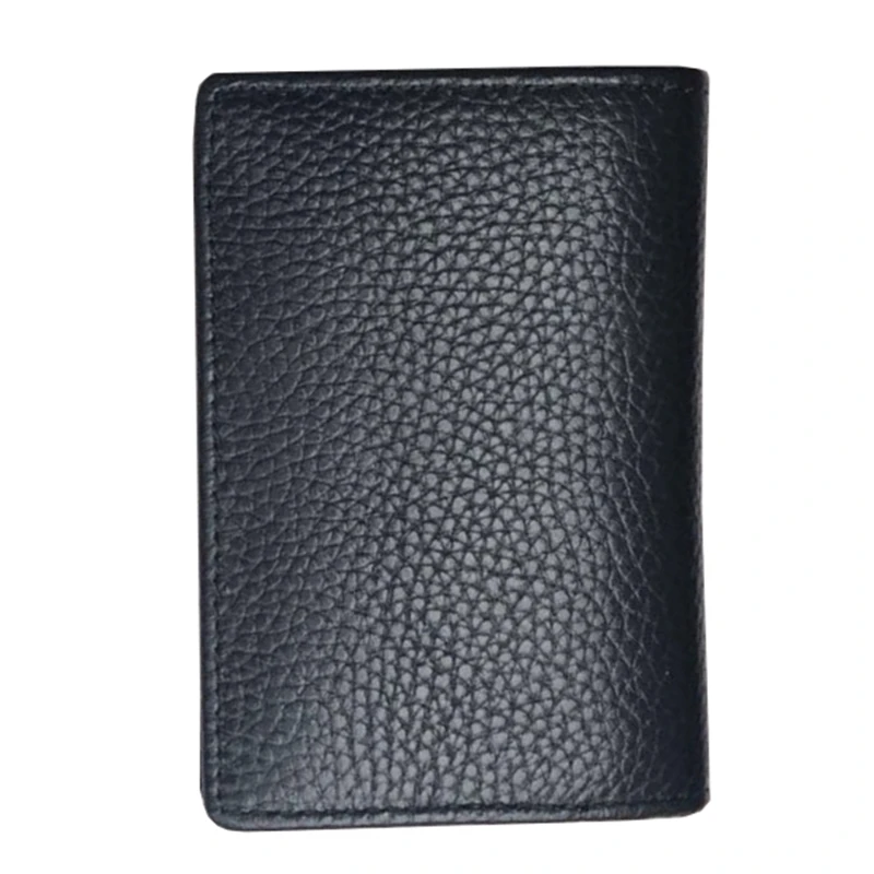 Мужской кожаный черный бренд держатель для банковской кредитной карты MB lack