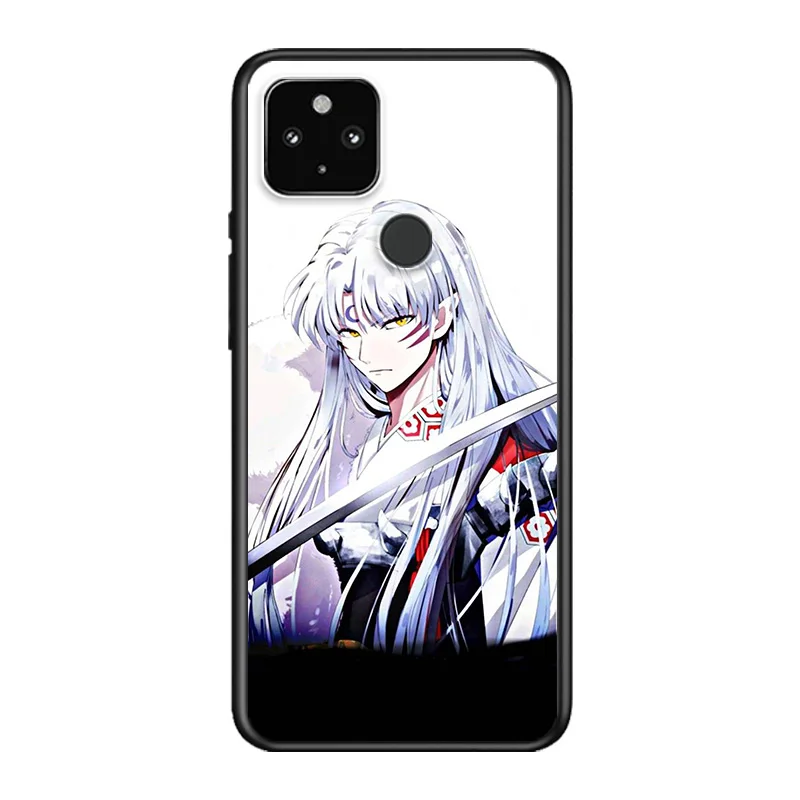 

Anime Inuyasha Soft TPU Silicone Black Cover For Google Pixel 5 4A 5G 4 XL Phone Case
