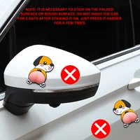 car door protector sticker silica gel auto door edge guard cartoon cute butt anti slip sticker for phone mirror protection
