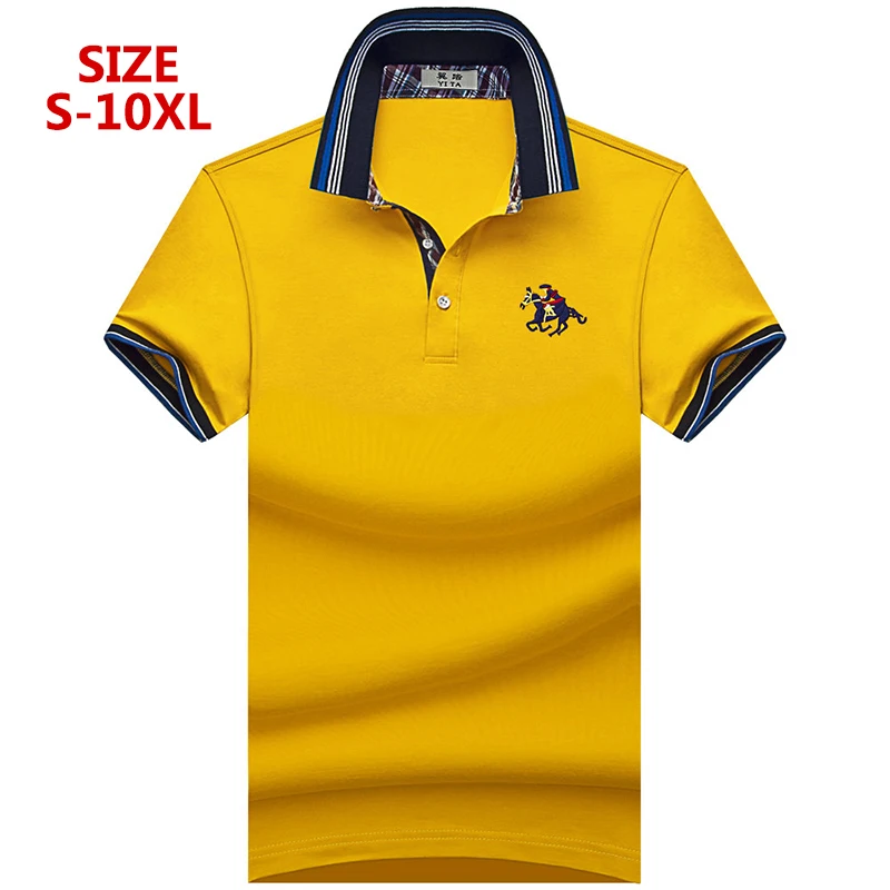 

2022 New Classic Mens Polo Shirts Long Sleeve autumn Men's Shirt Brands Camisa Polo Masculina Plus Size 6XL 7XL 8XL 9XL 10XL