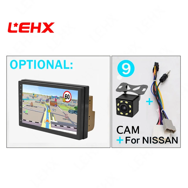 LEHX " автомобильный Android 8,1 автомобильный Радио Автомобильный gps навигатор мультимедийный видео плеер dvd для Volkswagen Nissan hyundai Kia toyata CR-V - Цвет: LE7015-NISS-CAM