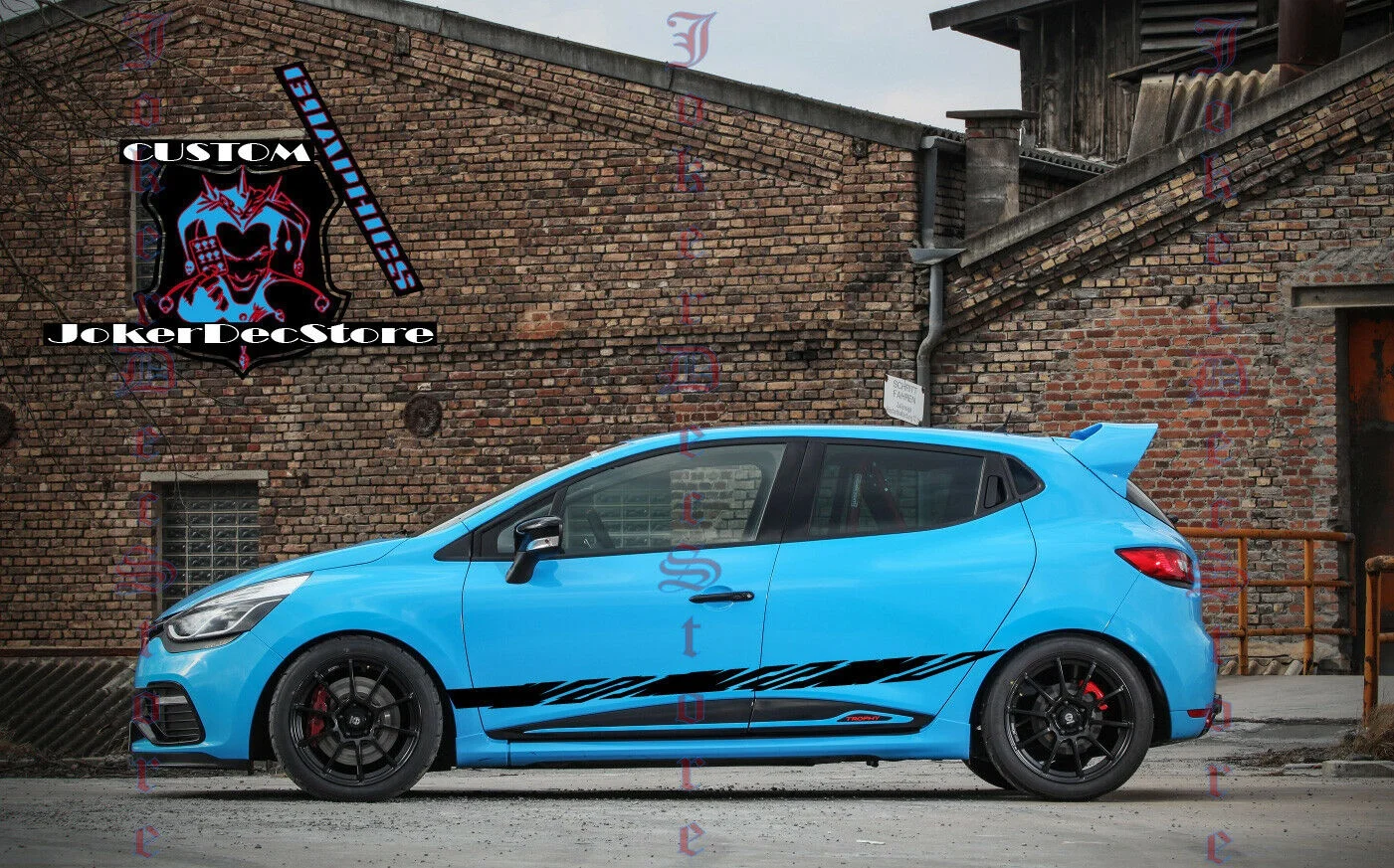 

For x2 Vinyl Decal Custom Stickers Graphic kit Compatible with Renault Clio