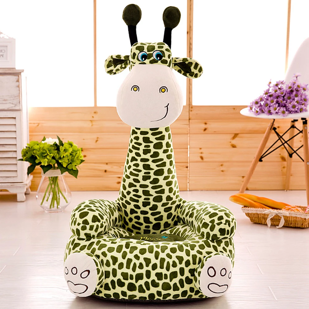 

Cute Giraffe Baby Sofa Seat Cover Learning To Sit Chair Case without Filler Baby Portable Chair Gifts for Children