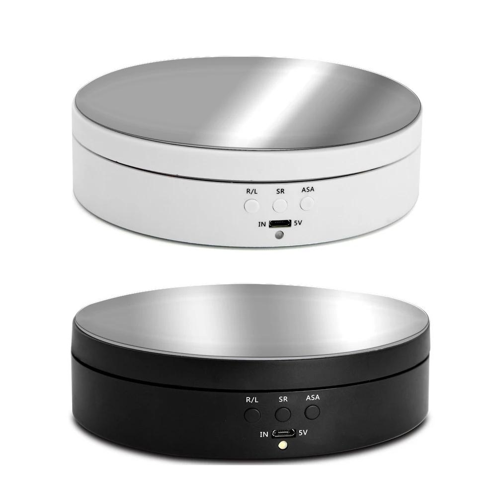 Graus de Rotação Exibição do Produto Turntable para Vídeo Velocidade Ajustável Fotografia Rotativo Display Stand 360 Elétrica Tiro