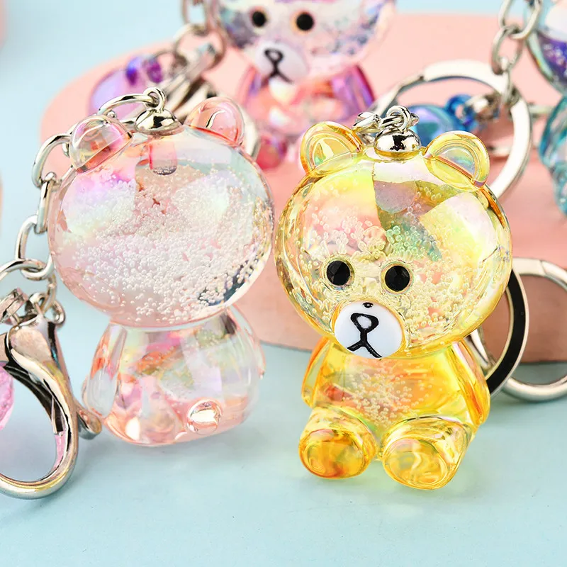 

The New Colorful Jelly Acrylic Key Ring, Crystal Bubble Bear Key Chain, That Rabbit That Year, The Same Mask Bear Key Chains
