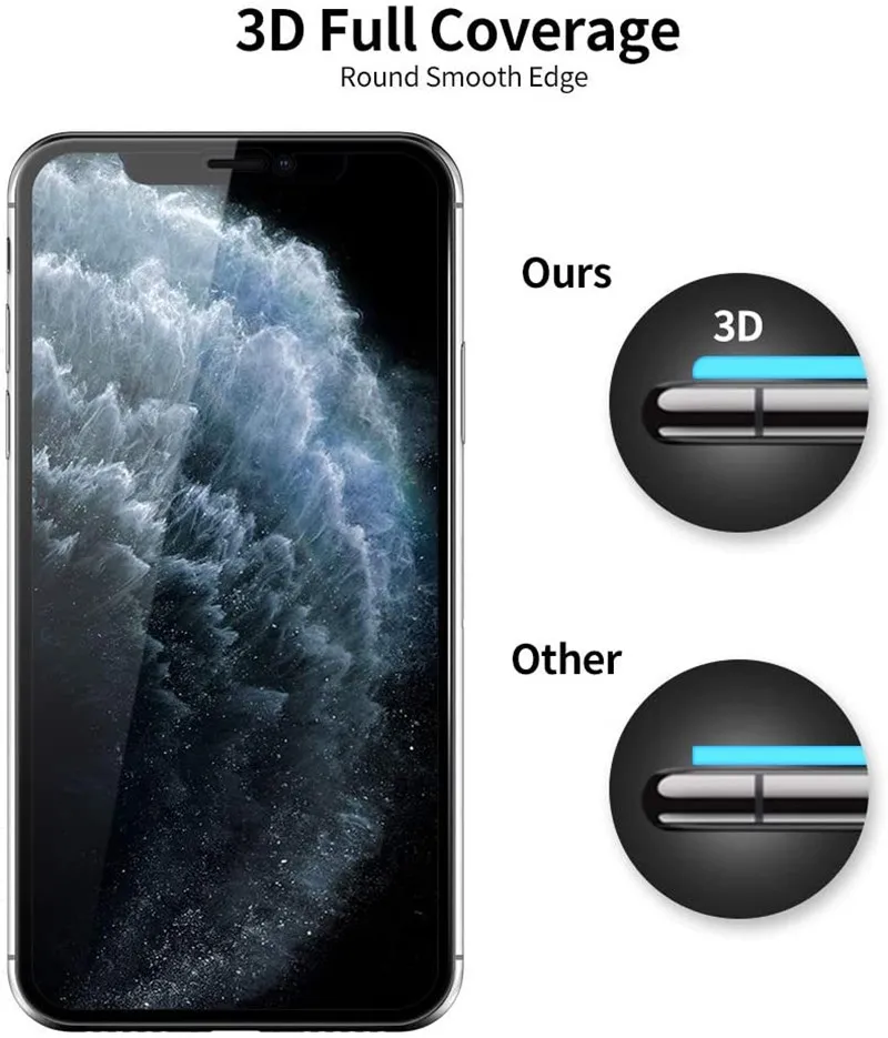 2 в 1 полное покрытие Анти шпион закаленное стекло для iPhone 12 11 Pro Max XS X XR частные