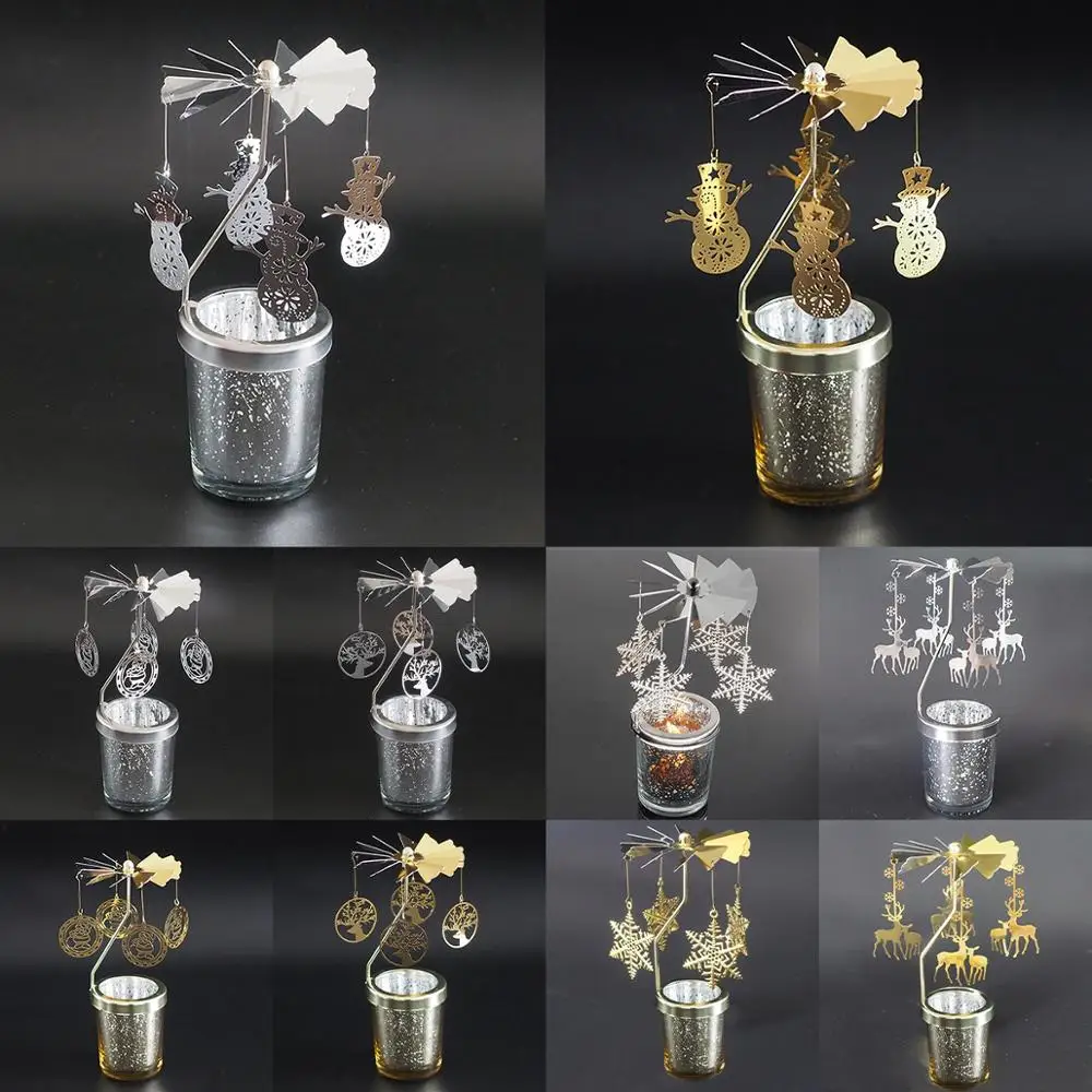 

Metal Christmas Candlestick snowflake elk merry Christmas decoration for home 2020 Christmas ornament xmas Navidad new year 2021