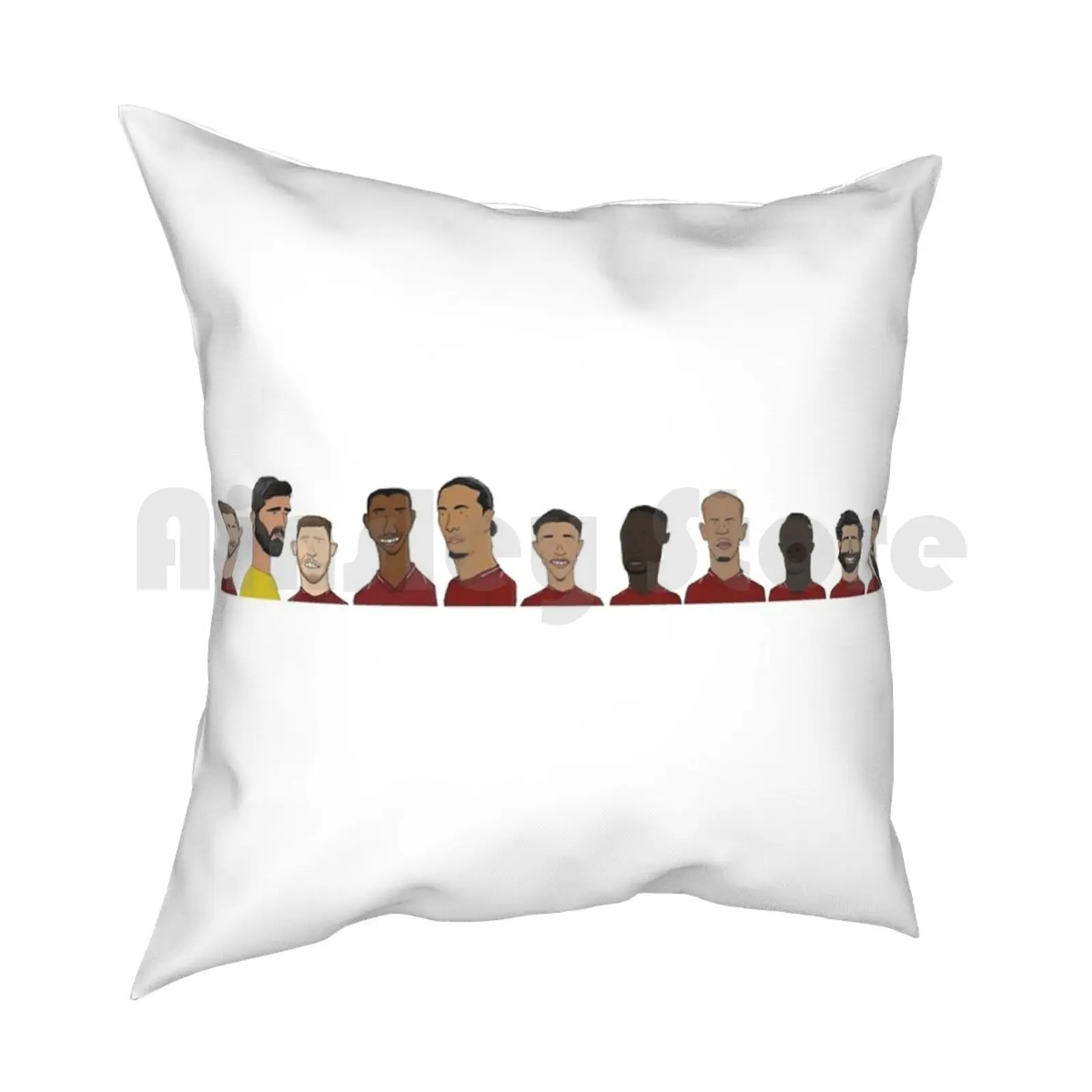 2018 / 19 | Mo Salah Jurgen Klopp Alisson Becker и многое другое! Подушка с рисунком для дома мягкий