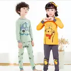 2020 новая детская пижама детская одежда для сна, Хлопковая пижама, детская для От 2 до 13 лет с персонажами из мультфильмов для мальчиков и девочек, одежда для сна, пижамы для детей, ночное белье, одежда для детей