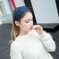 7 styles wide embroidery tooth lace non slip headband comfortable floral bows women daily party ornaments