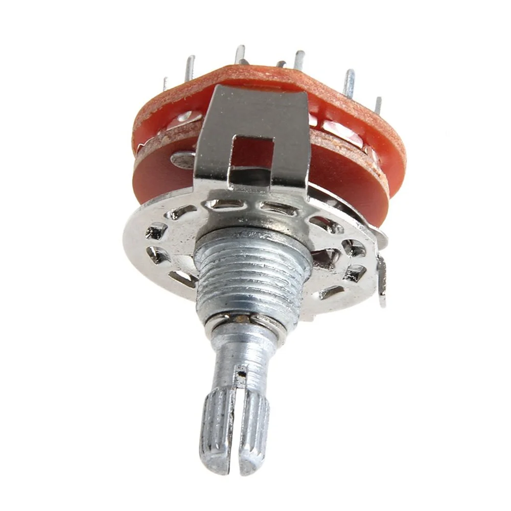 RS25 вал Панель Крепление 2P6T поворотный переключатель селектора полоса 2 полюса 6