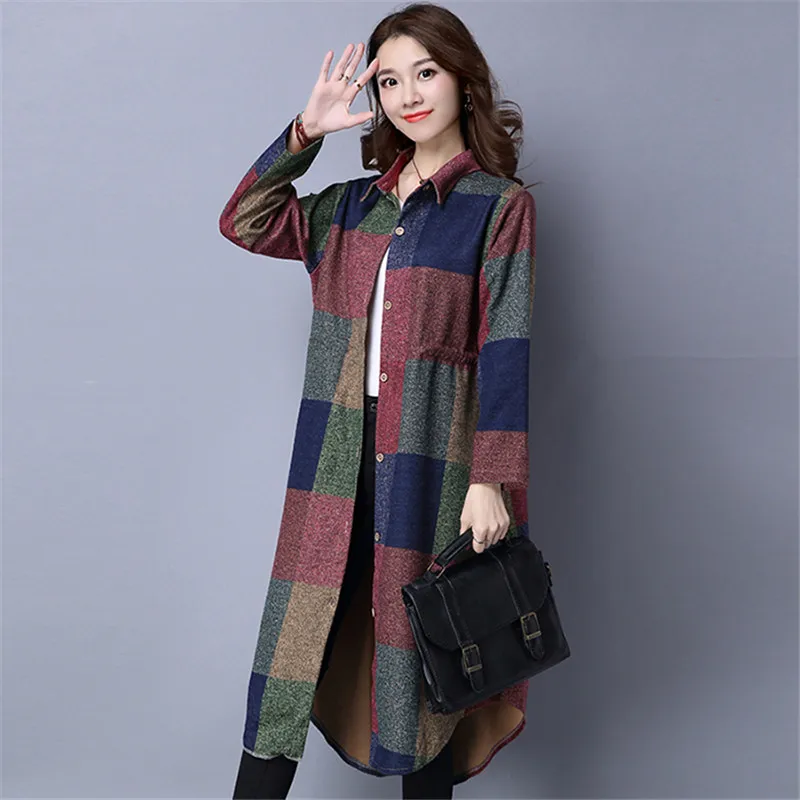 Тренчкот женский в стиле ретро плотная модная ветровка с принтом верхняя одежда