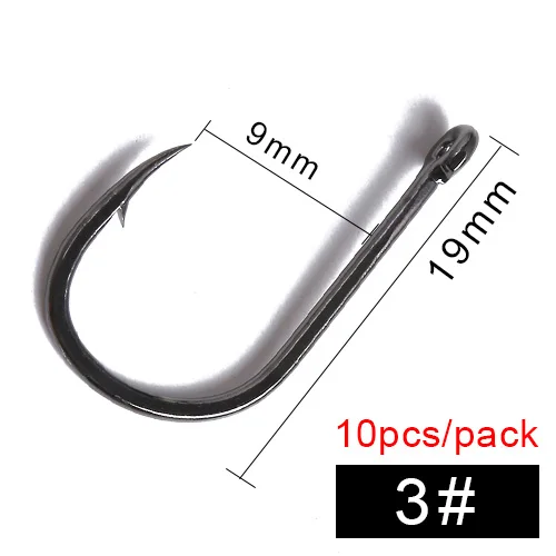 FTK рыболовный крючок ISEMA 3#-12# Привет карбоновые рыболовные крючки для ловли карпа - Цвет: size 3