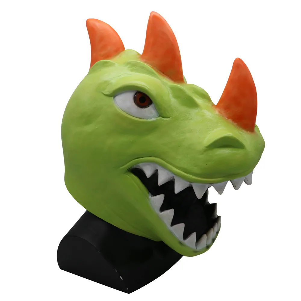 Маска на Хэллоуин 2019 Реалистичная Мода Косплей смешная маска динозавра Рекса