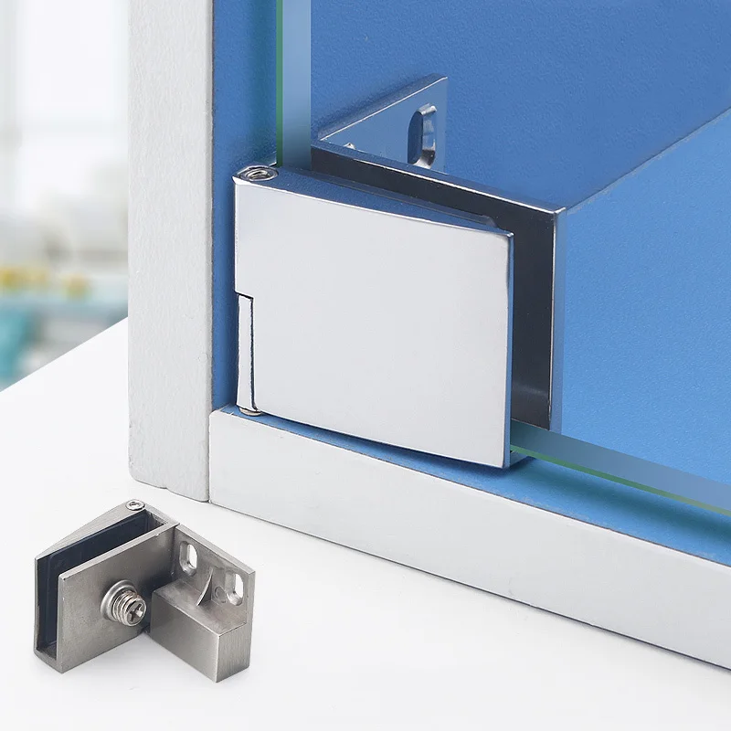 Стеклянная Петля из цинкового сплава 90 градусов матовое стекло петля для ванны