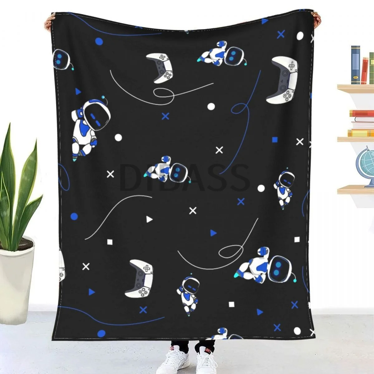 

Astrobot Pattern Comforter 3D Printed Flannel Throw Blanket