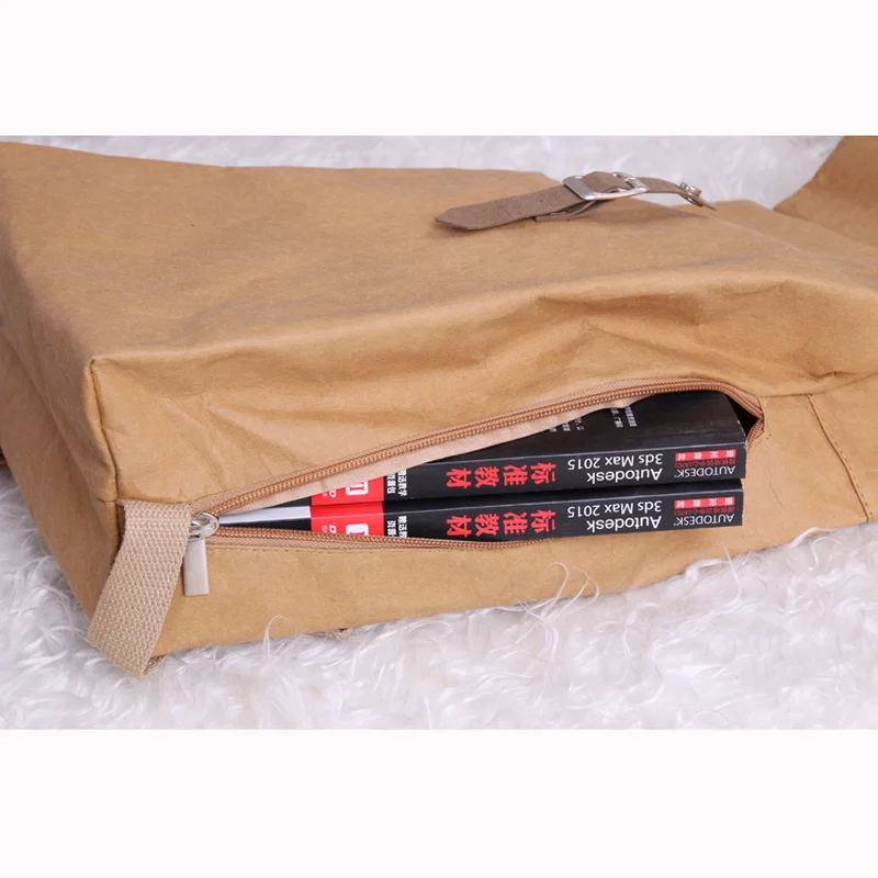 

Designer Washable Kraft Paper Female Backpack Women School Bag High Quality Backpack Light Multipurpose Business Computer Bag