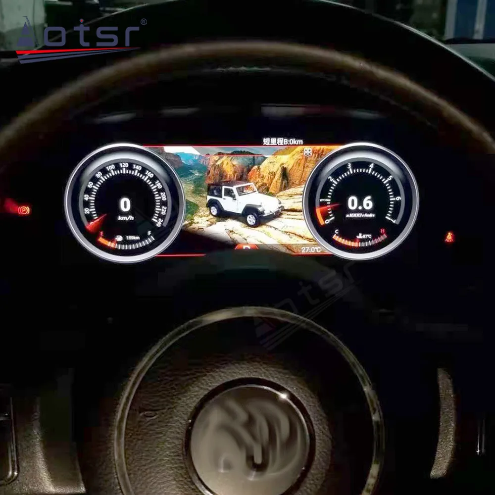 12 &quotAndroid цифровой кластера Виртуальная кабина для Jeep Wrangler 3 JK Rubicon автомобиля