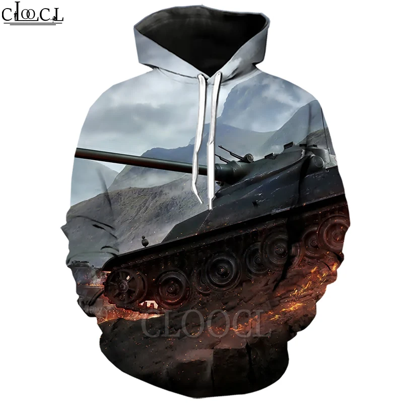 CLOOCL игра Мир танков 3D печать балахон мужчины женщины смешные горячие продажи
