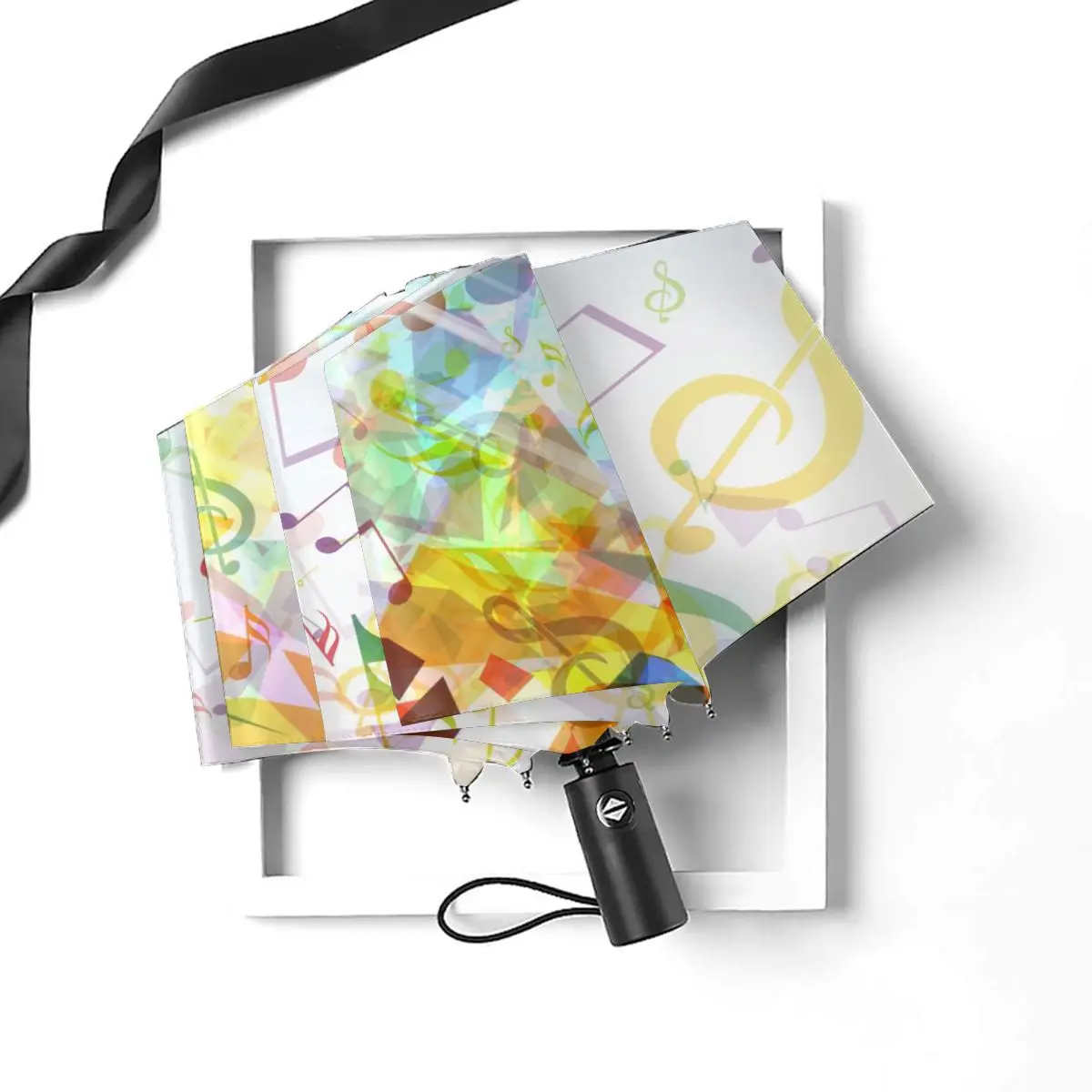 Абстрактный разбитый фон для музыкальных заметок Ветрозащитный Автоматический