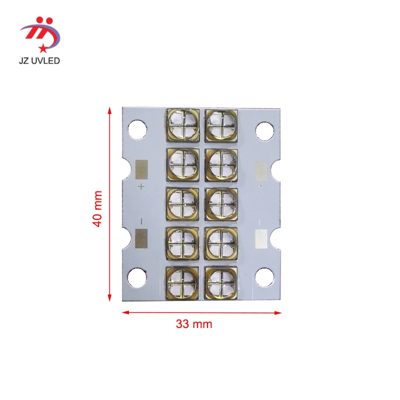 

UV LED seamless splicing module for UV flatbed printer UV glue curing photosensitive resin curing UV LED lamp 40*33mm