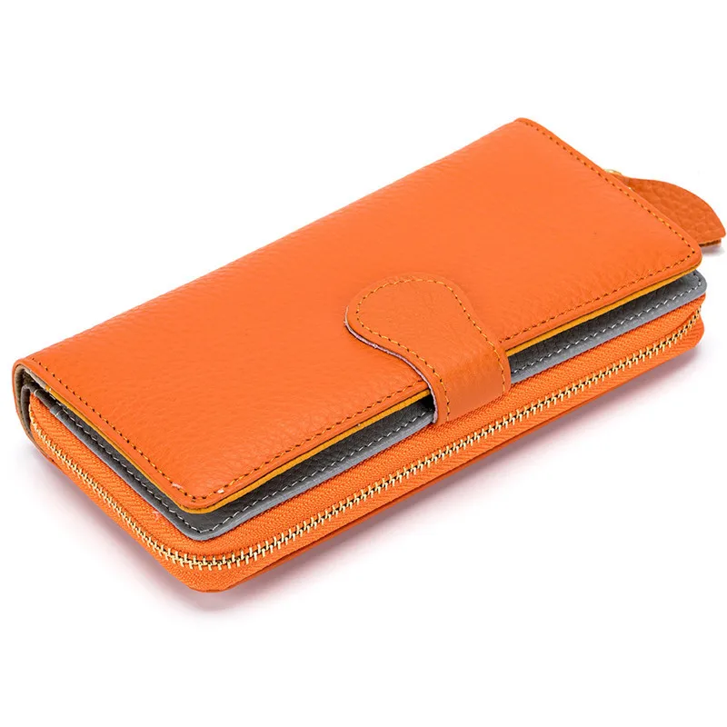 

Женский кошелек из натуральной кожи, с RFID-блокировкой