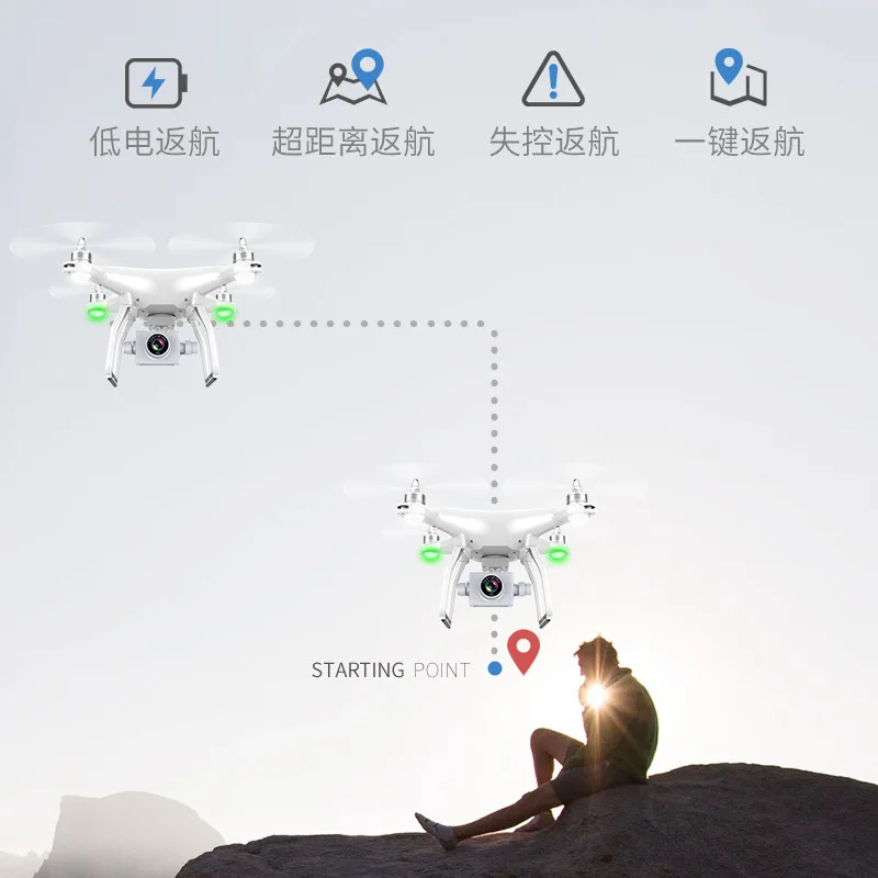 XK X1 Пульт дистанционного управления Дрон БПЛА gps аэрофотосъемка четырехосная модель автомобиля бесщеточный мотор 5G WiFi HD камера