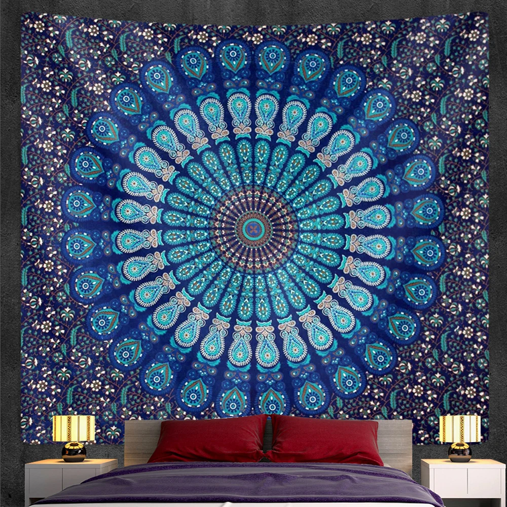 Гобелен с мандалой Настенный Коврик для песчаного пляжа плед покрывало палатка