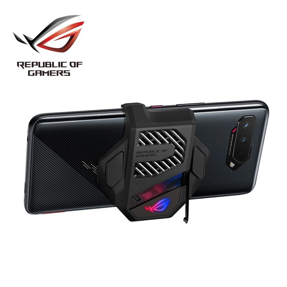 

Кулер ASUS ROG 5 AeroActive, охлаждающий держатель вентилятора со светодиодной подсветкой Aura, игровые аксессуары для расширения телефона ROG5