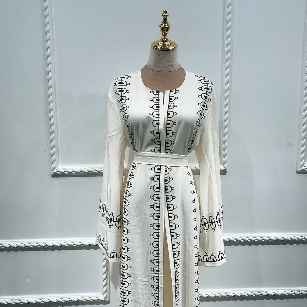 

Turkey Cardigan Abaya Eid Hijab Muslim Dress Ramadan Islamic Clothing Abayas for Women Dubai Kaftan Jilbab Robe Ropa Mujer Oman