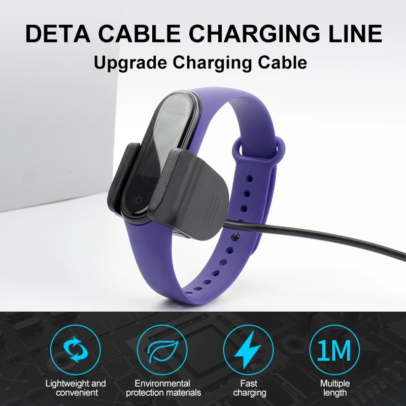 IONCT USB зарядное устройство для Xiaomi mi Band 4 зарядное устройство Сменный адаптер кабель зажим аксессуары mi Band 4 зарядная кабельная линия зарядка