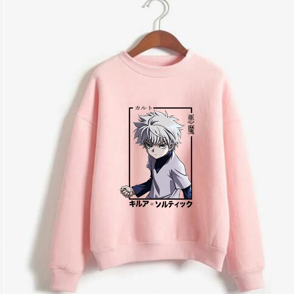 

2021 Hunter X Hunter Japanese Anime Hoodie Fashion O- Neck Loose Long Sleeves