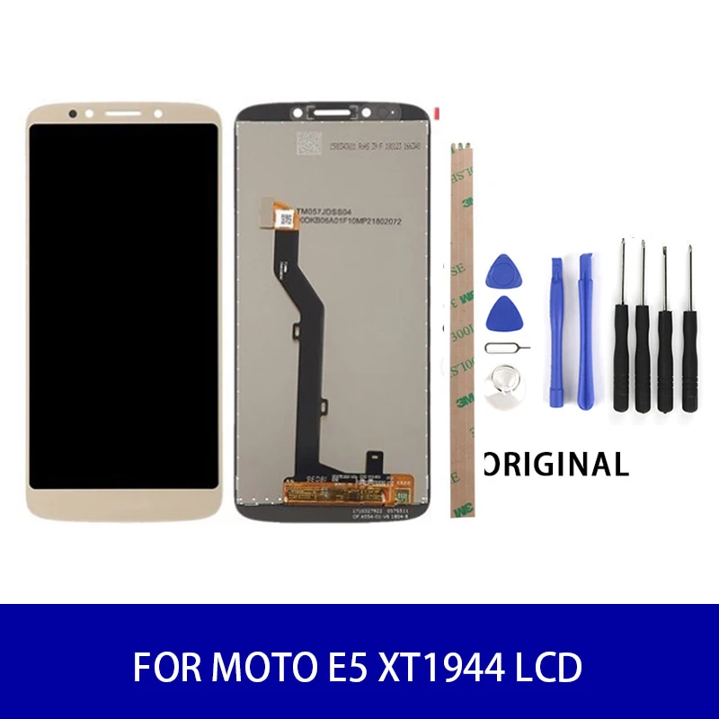 Оригинал для Motolora Moto E5 XT1944 ЖК дисплей сенсорный экран панель дигитайзер сборка