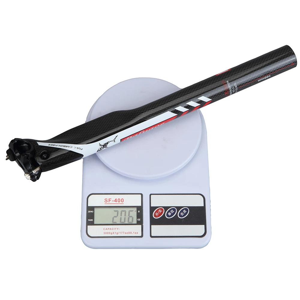 

BALUGOE 3K Carbon Bike Seatpost Double Nail Road Bicycle Seatposts Carbon Fibre MTB Seat Post Ultralight Cycling Seat Tube