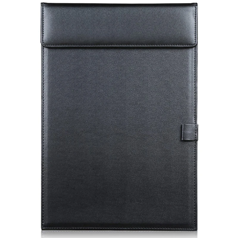 

A4 PU Leather Storage Office Folder Clipboard, Letter Size Clip Hardboard, Meeting Memo Writing Desk Pad with Pen Holder