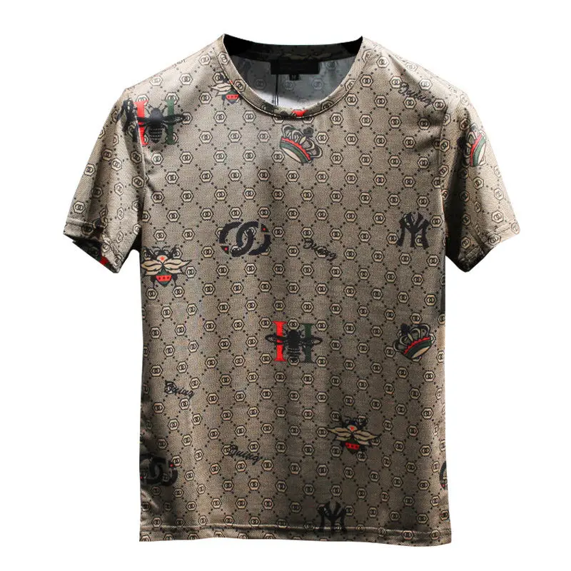 

Men's Short Sleeve T-Shirt New year summer personality fashion thin print top for men