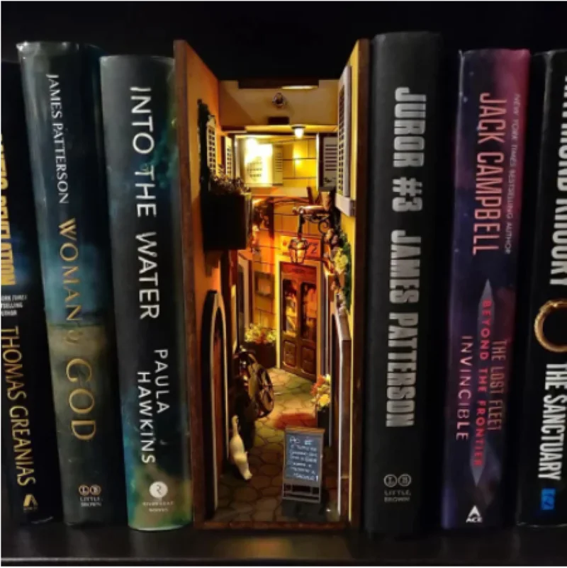 

2021 New Medieval Bookshelf Insert Box Bookend Desktop Storage Box Non-slip Book Holder Home Office Decoration J99S