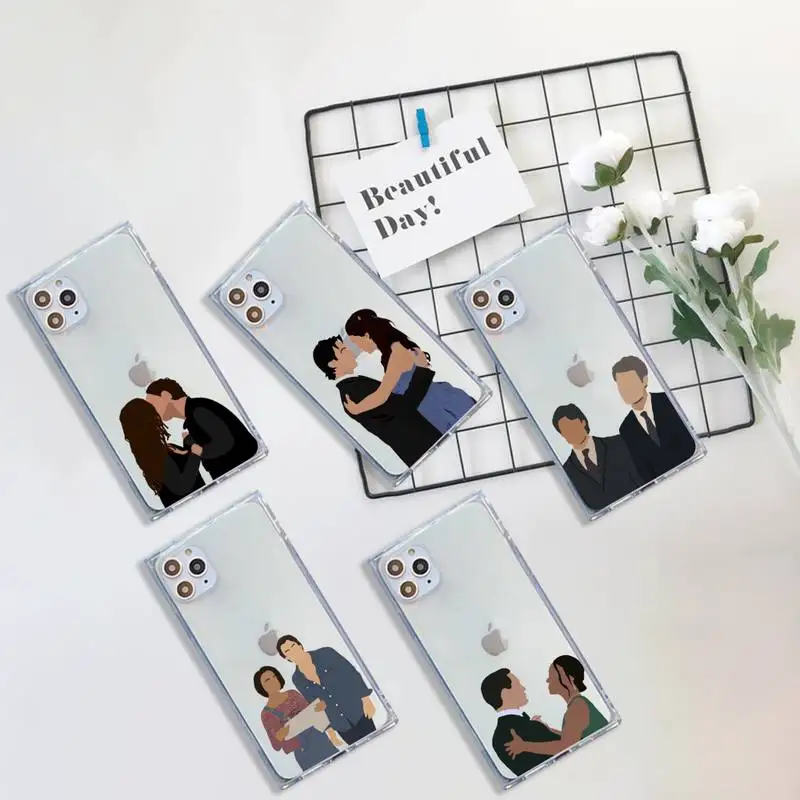 

The Vampire Diaries Phone Case Transparent for iPhone 7 8 11 12 se 2020 mini pro X XS XR MAX Plus