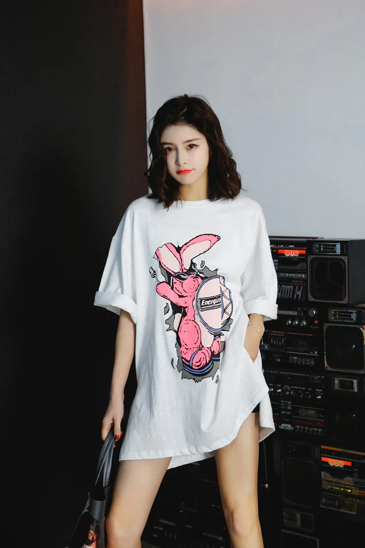 Maternity Pregnancy clothes Korean Style Tshirt Summer Bf Loose Large Size Long Cotton T-shirt Dress Female Clothes | Мать и ребенок