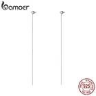 Bamoer длинные серьги-подвески для женщин, 925 пробы серебро, прозрачные CZ, ювелирные изделия, бижутерия, новинка 2020, серьги BSE380