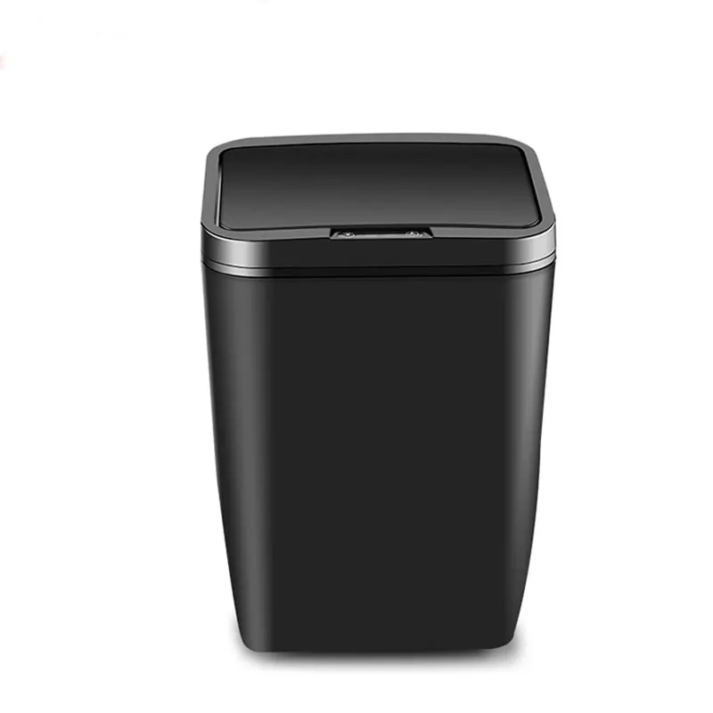 

Automatic Intelligent Induction Trash Can Household Kitchen Bedroom Bathroom Trash Plastic Bin 12L Household Merchandises TB