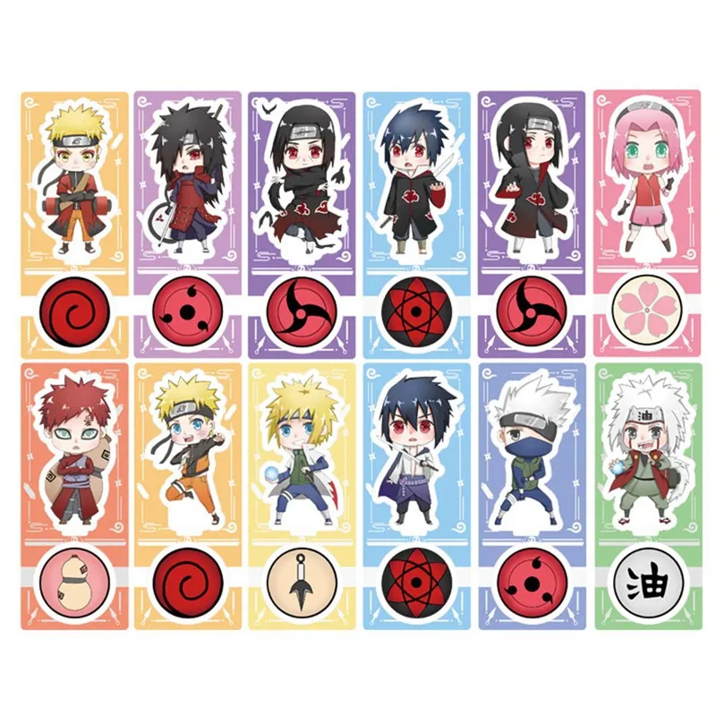 

12Pcs/Set Anime Demon Slayer Acrylic Stand Figure Model Plate Holder Cake Topper Toys Desktop Decor