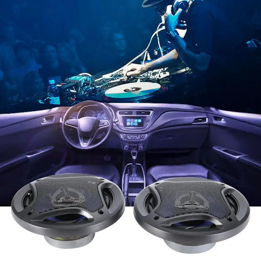 Автомобильные аксессуары черный + синий автомобильный сабвуфер коаксиальный