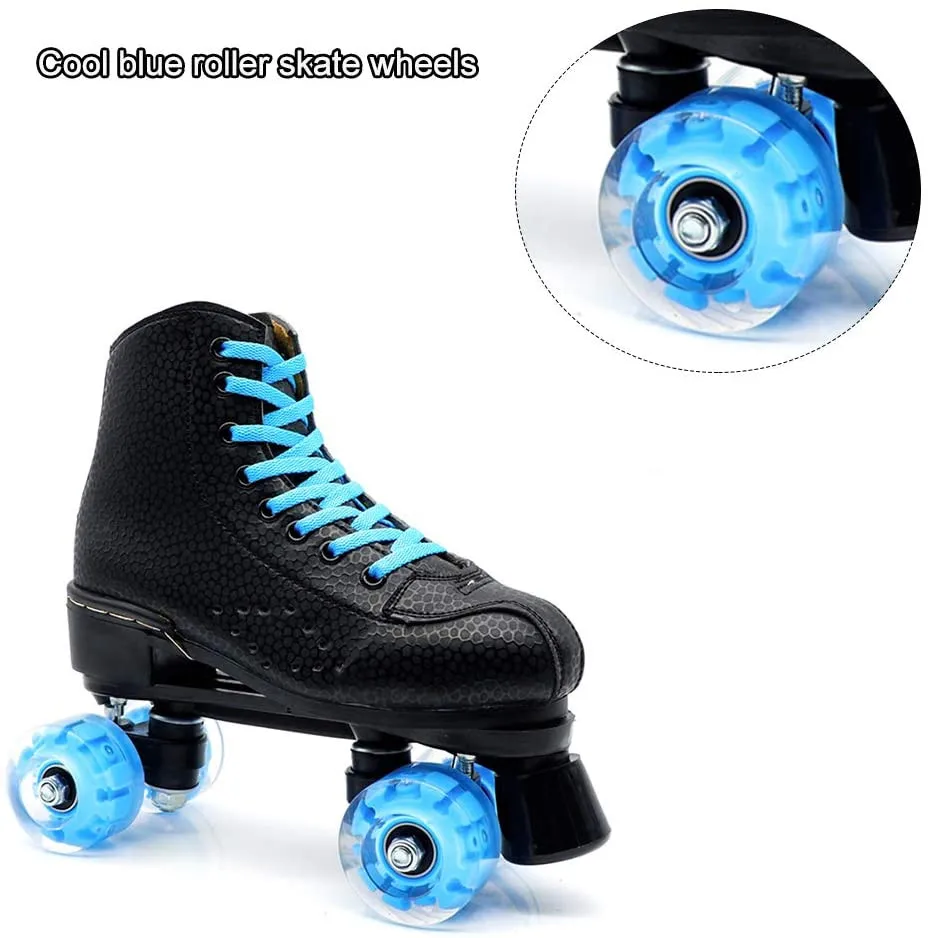 

32mm*58mm Durable Colorful Flashing Roller Kid Gift Safe Whirlwind Pulley Heel LED Light Sliding Flash Roller Skate Wheels#T3